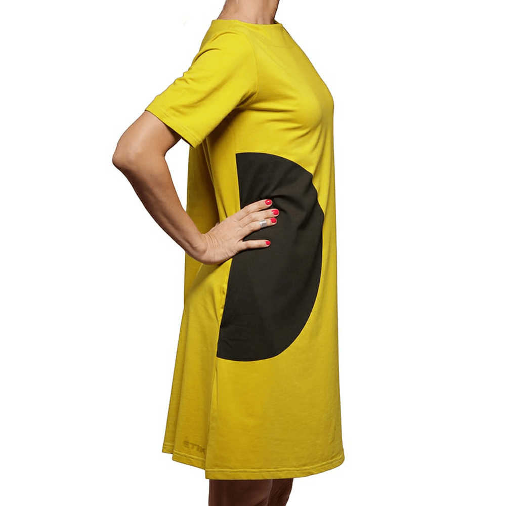 Etikwear yellow bubble dress